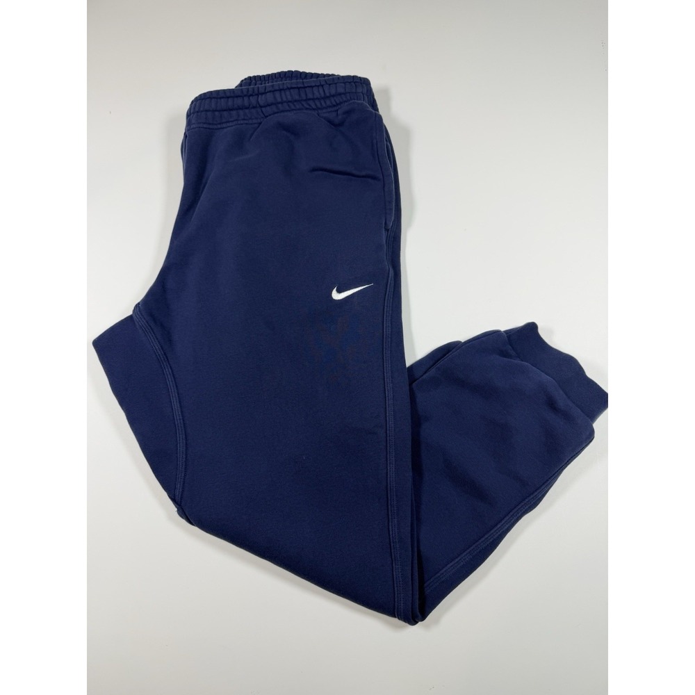 Nike Sportswear Men's Fleece Jogger 2XL Sweatpants Navy Blue Cuffed Athletic